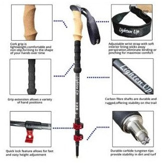 Adjustable Hiking/Trecking Walking Sticks